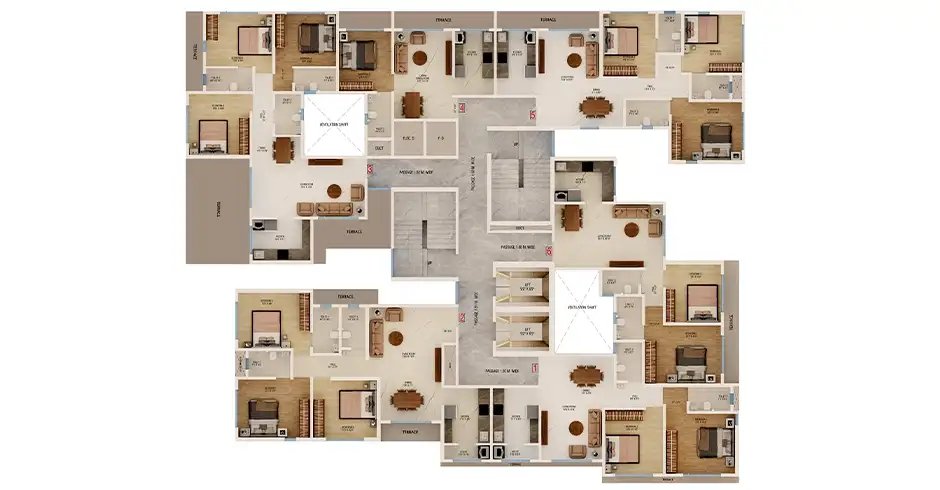 Nityanand Thane 1 BHK Floor Plan