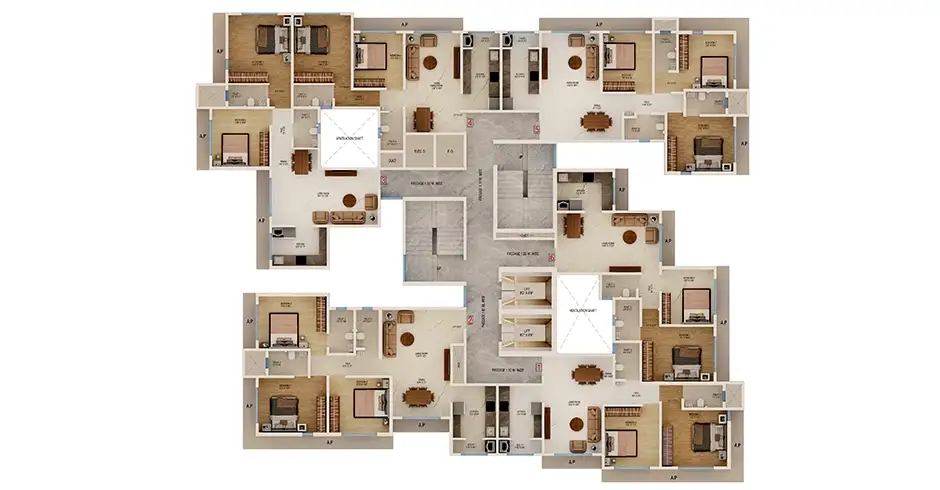 Nityanand Thane 2 BHK Floor Plan