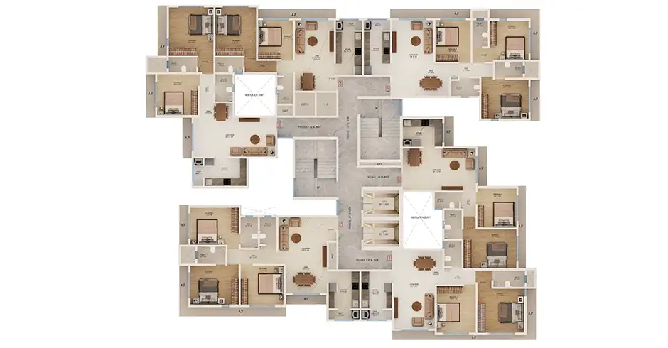 Nityanand Thane Master Floor Plan